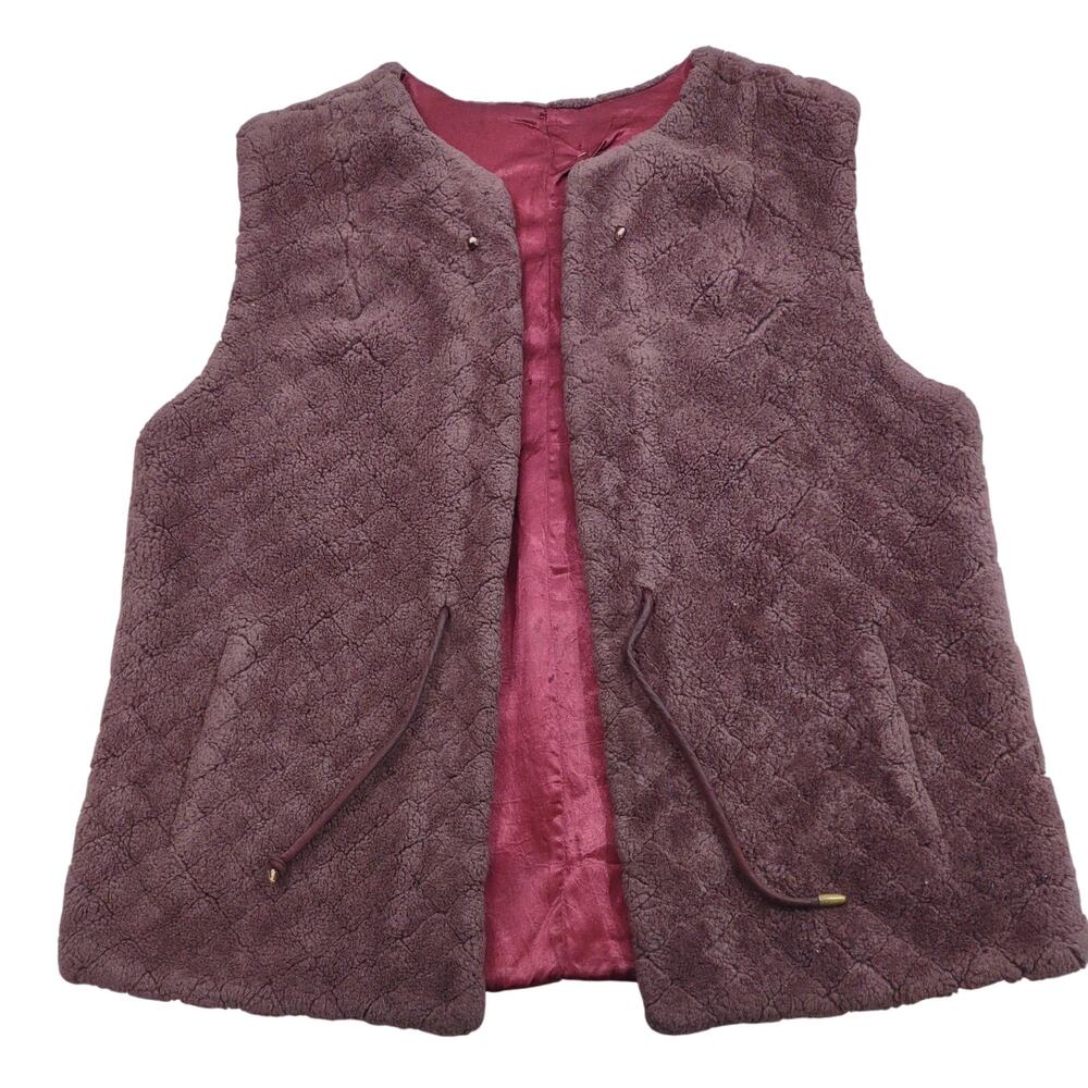Vintage 70's Versailles by Hillmoor Faux Purple Fur, Size 10
